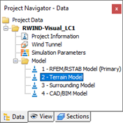 Project Navigator, Terrain Model